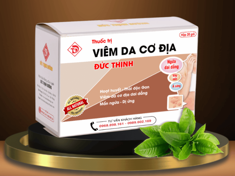 Sử dụng thuốc trị viêm da cơ địa Đức Thịnh